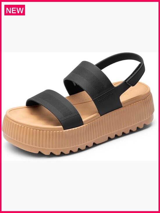 Shoes - Women's Platform Wedge Sandals Waterproof Lightweight Beach Summer